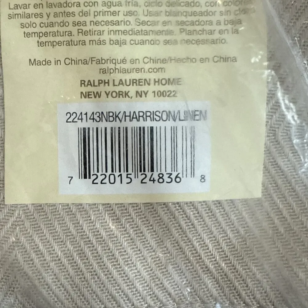 Ralph Lauren Harrison Table Linen Napkin Retired Color Taupe 20